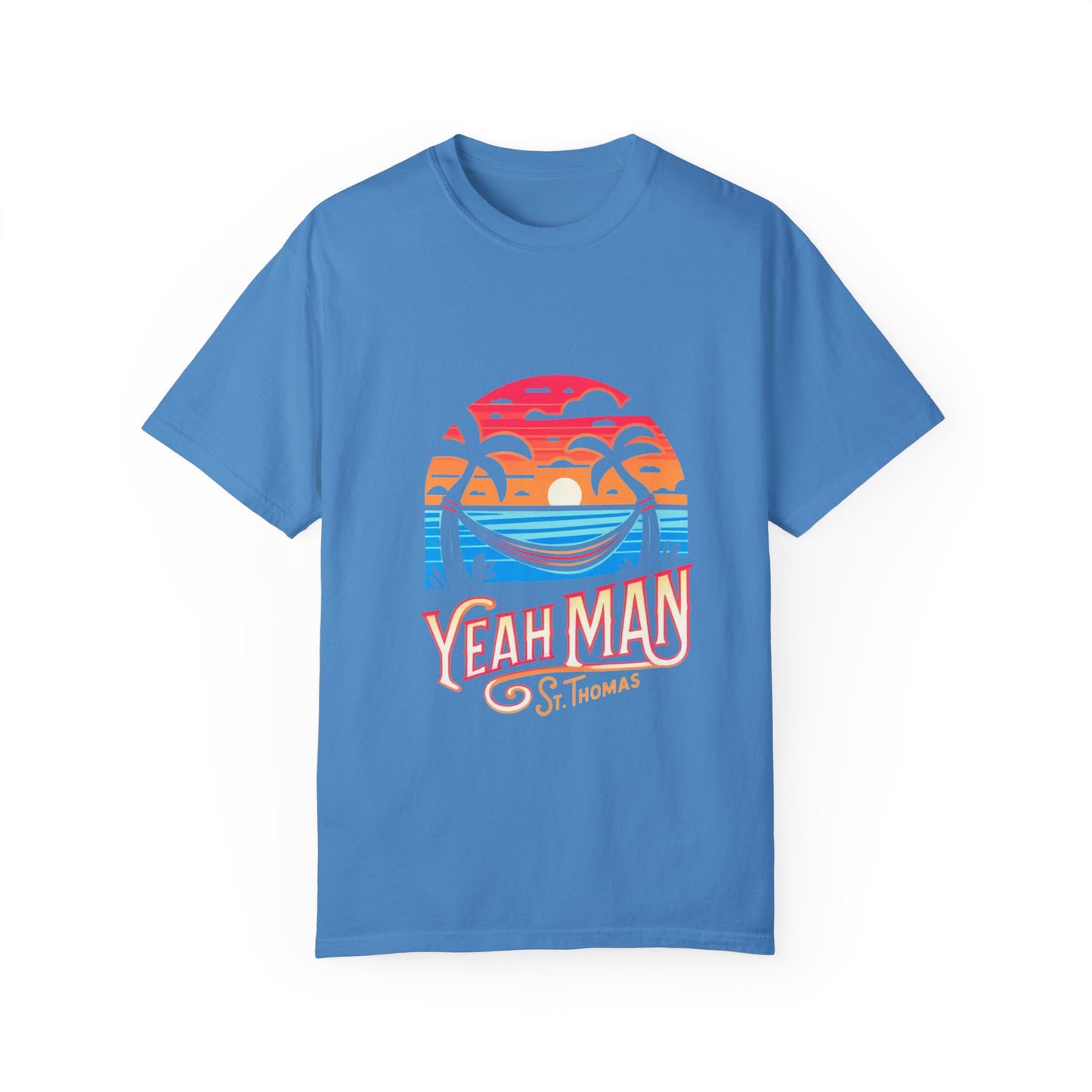 Yeah Man St. Thomas Unisex Garment-Dyed T-Shirt – Tropical Vibe Summer Tee