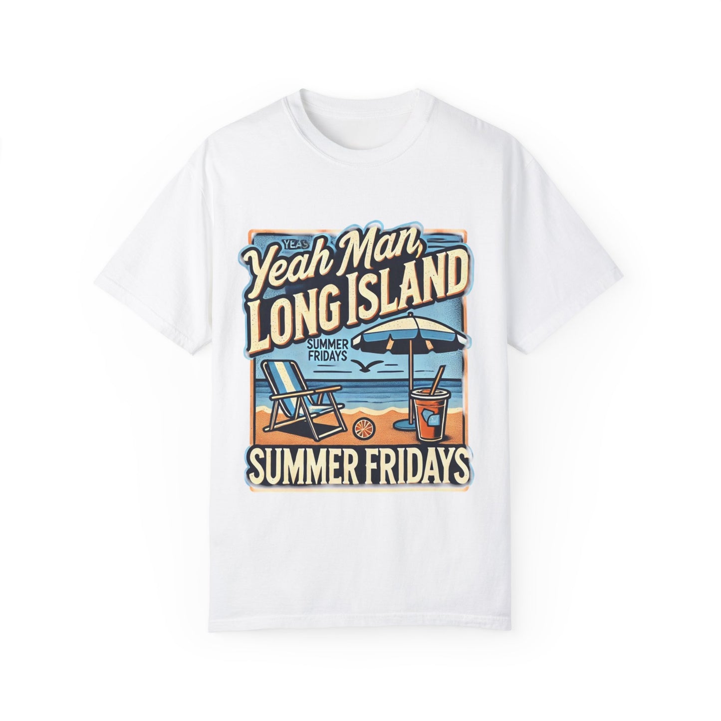 Summer Fridays Unisex Garment-Dyed T-Shirt - Beach Vibes Graphic Tee