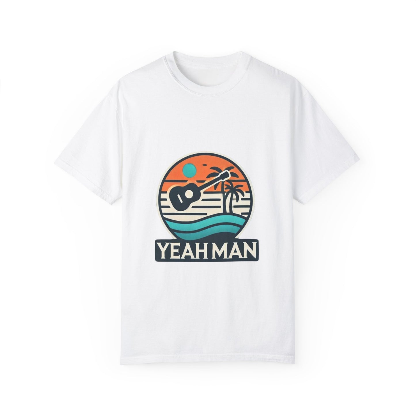 Unisex ‘Yeah Man’ Garment-Dyed T-Shirt - Relaxed Vibe for Beach Lovers