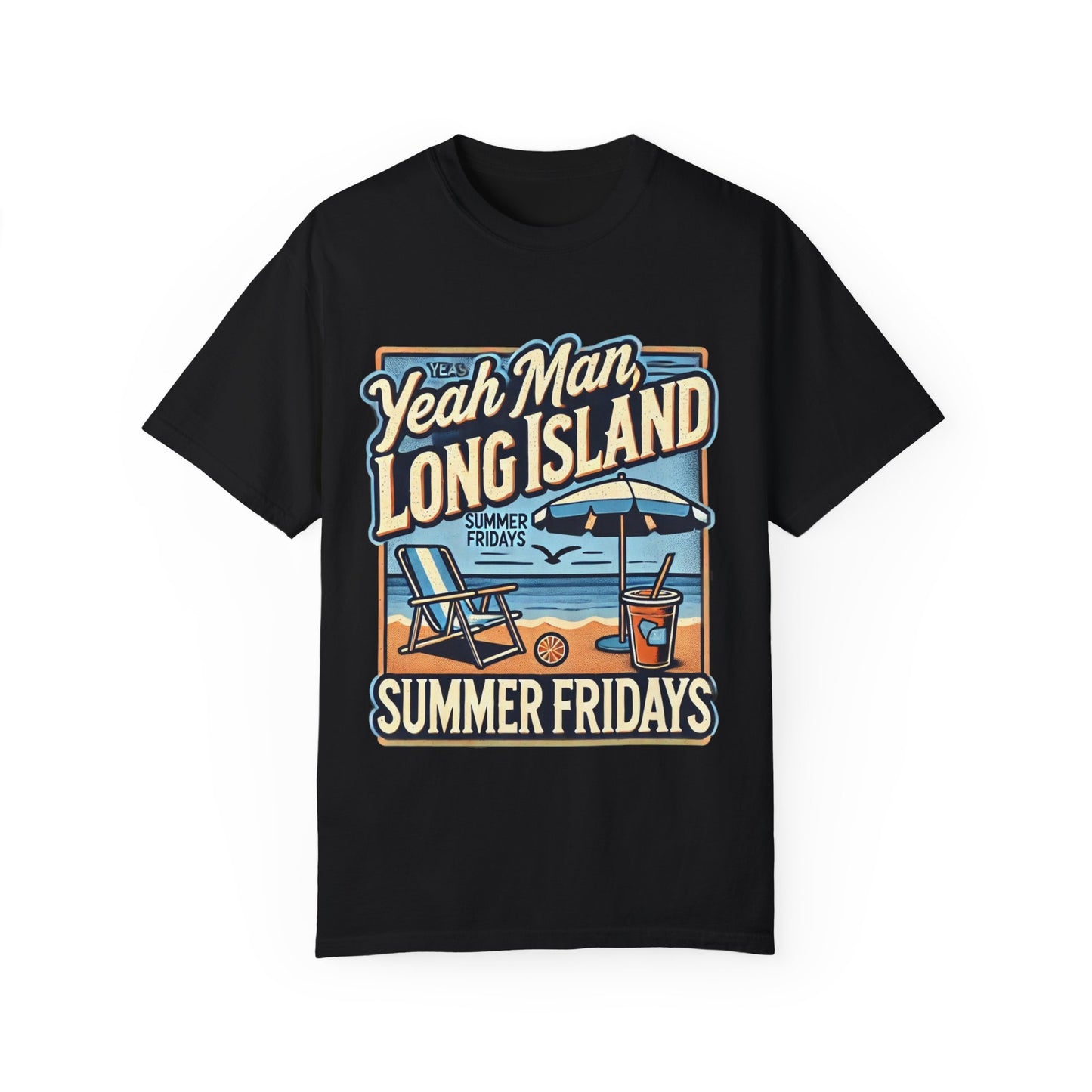 Summer Fridays Unisex Garment-Dyed T-Shirt - Beach Vibes Graphic Tee