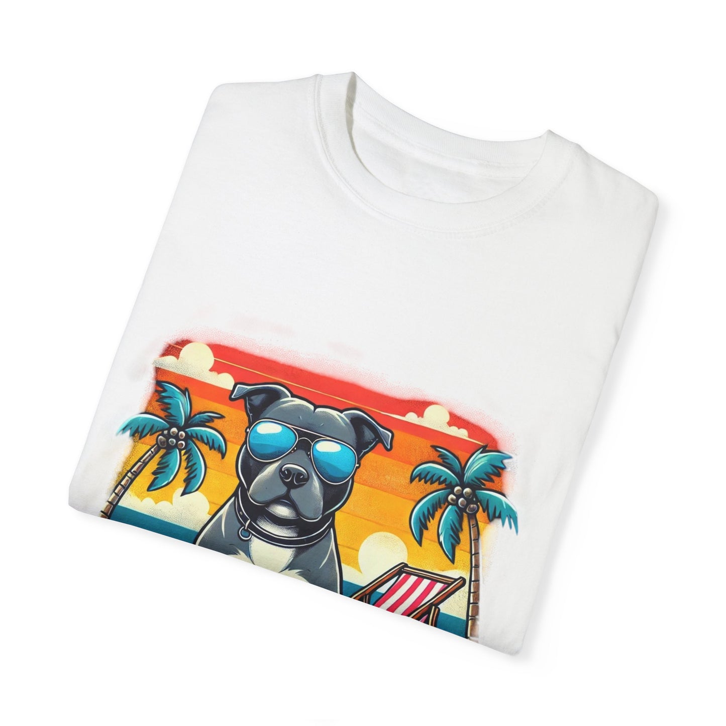 Garment-Dyed Chill Vibes T-Shirt - 'Yeah Man' Dog Design