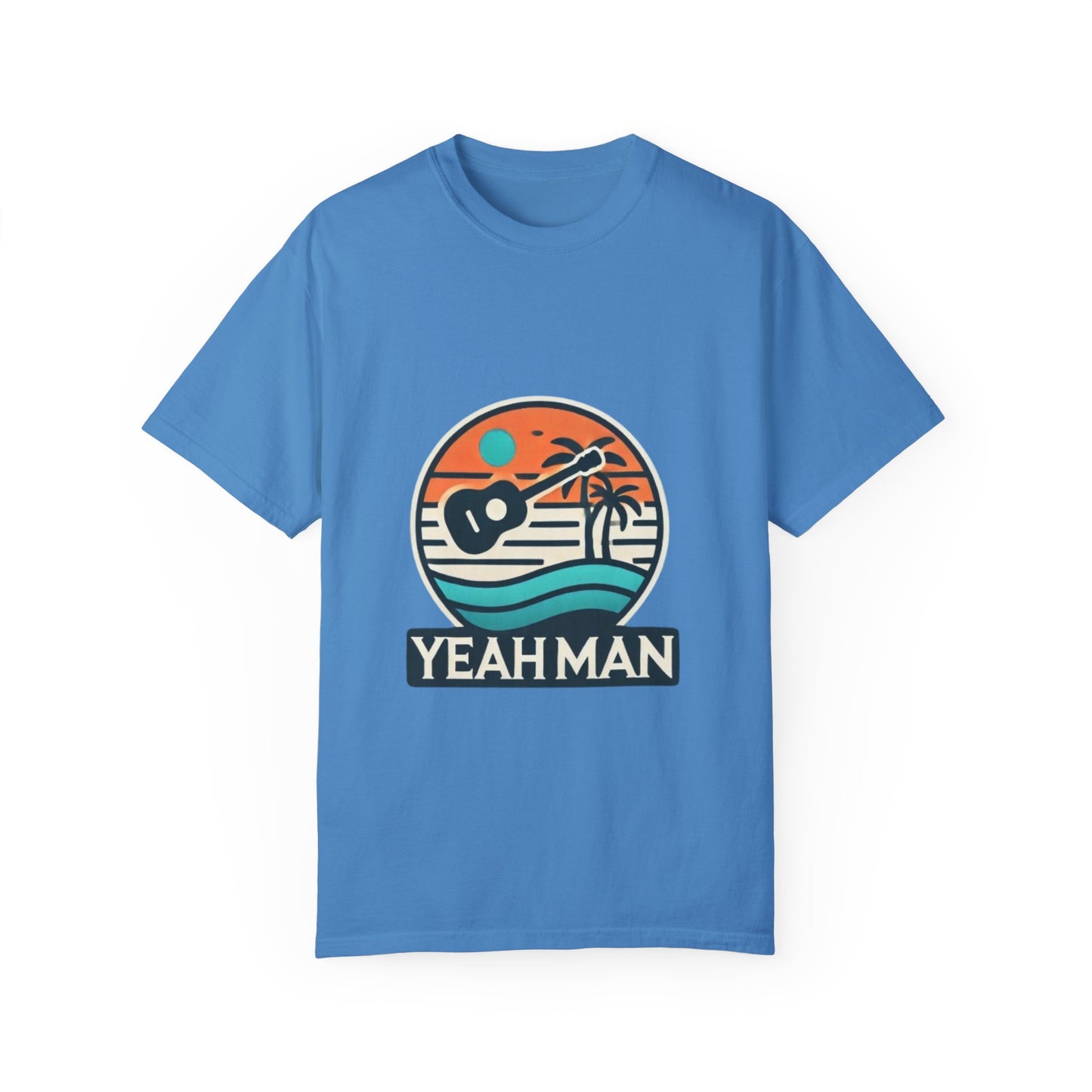 Unisex ‘Yeah Man’ Garment-Dyed T-Shirt - Relaxed Vibe for Beach Lovers
