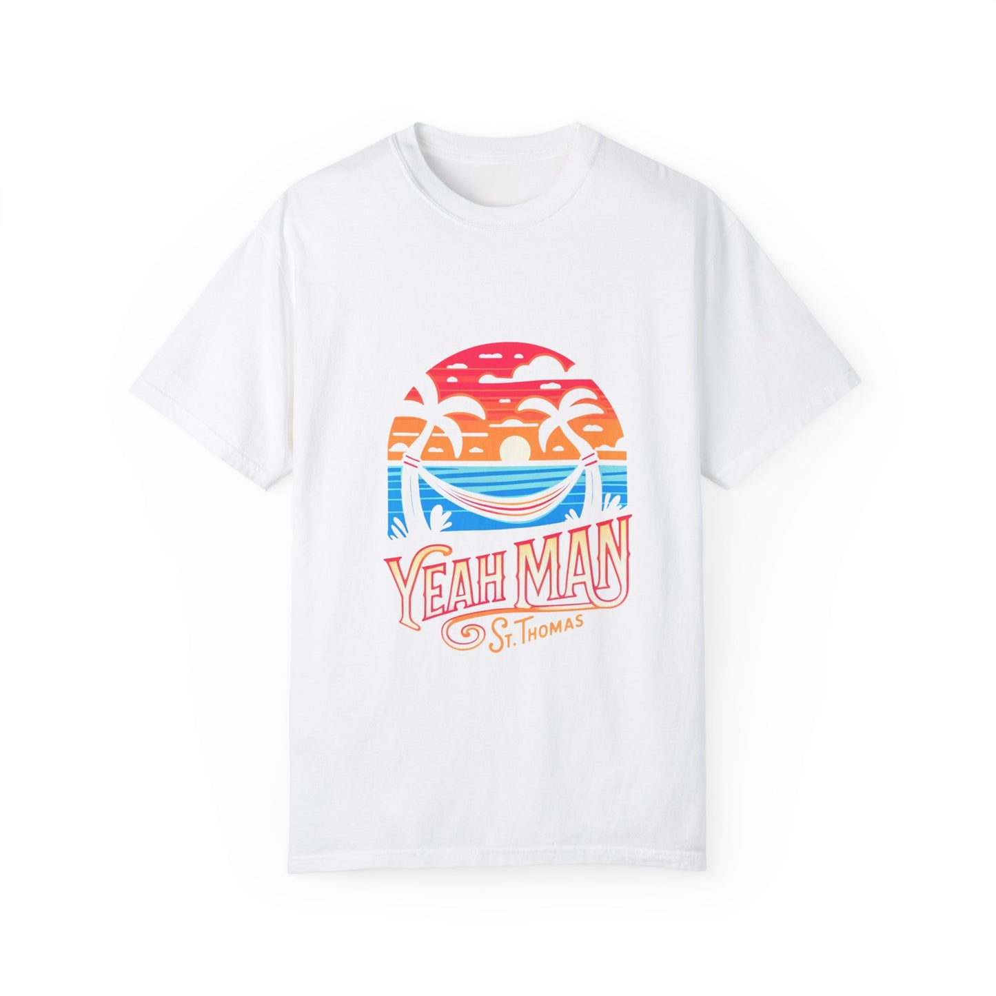 Yeah Man St. Thomas Unisex Garment-Dyed T-Shirt – Tropical Vibe Summer Tee