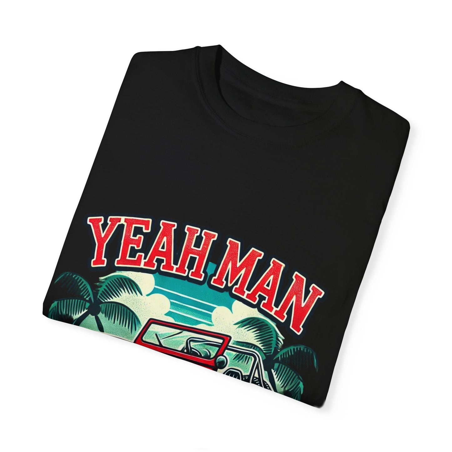 Vintage Jeep Yeah Man Unisex Garment-Dyed T-shirt