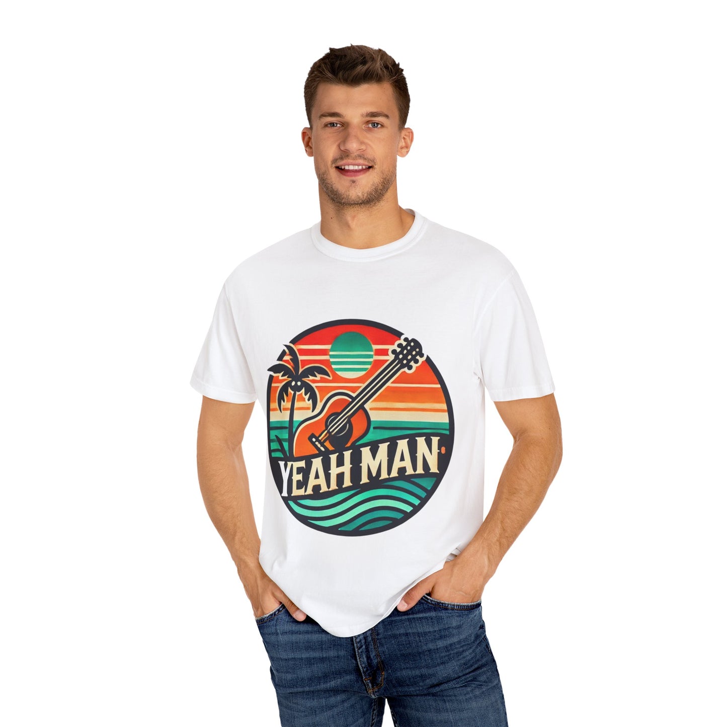 Retro Beach Vibes T-Shirt - Yeah Man Design