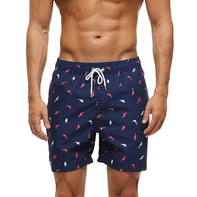 Escatch Brand Summer Mens Shorts Fashion Polyester Quick Dry Board Shorts Male Sport Gym Swimsuit Surf Swim Trunks For Man