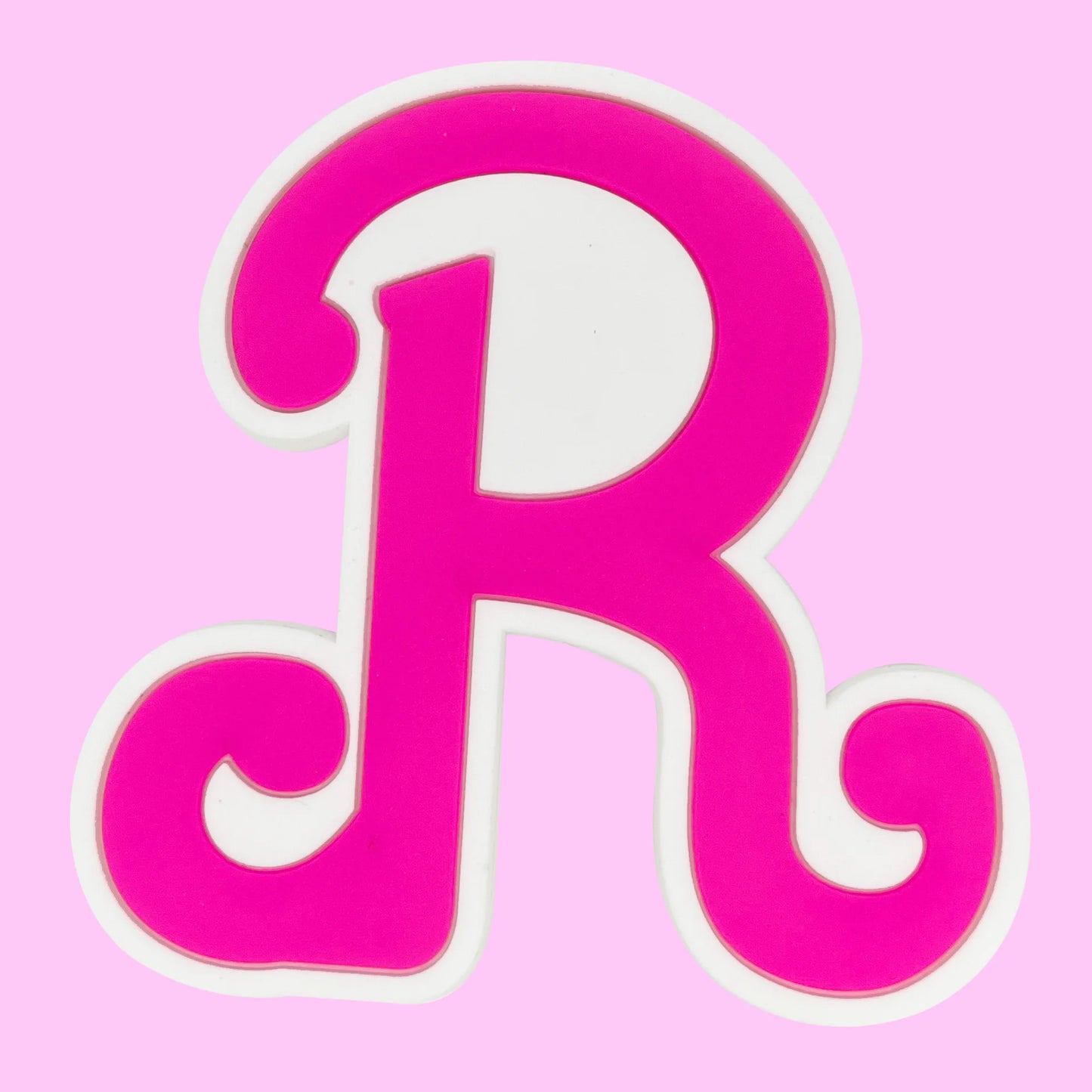 pink big size letters beach bag buckle charms decorations accessories for totes beach bag woman DIY gift travel pendant