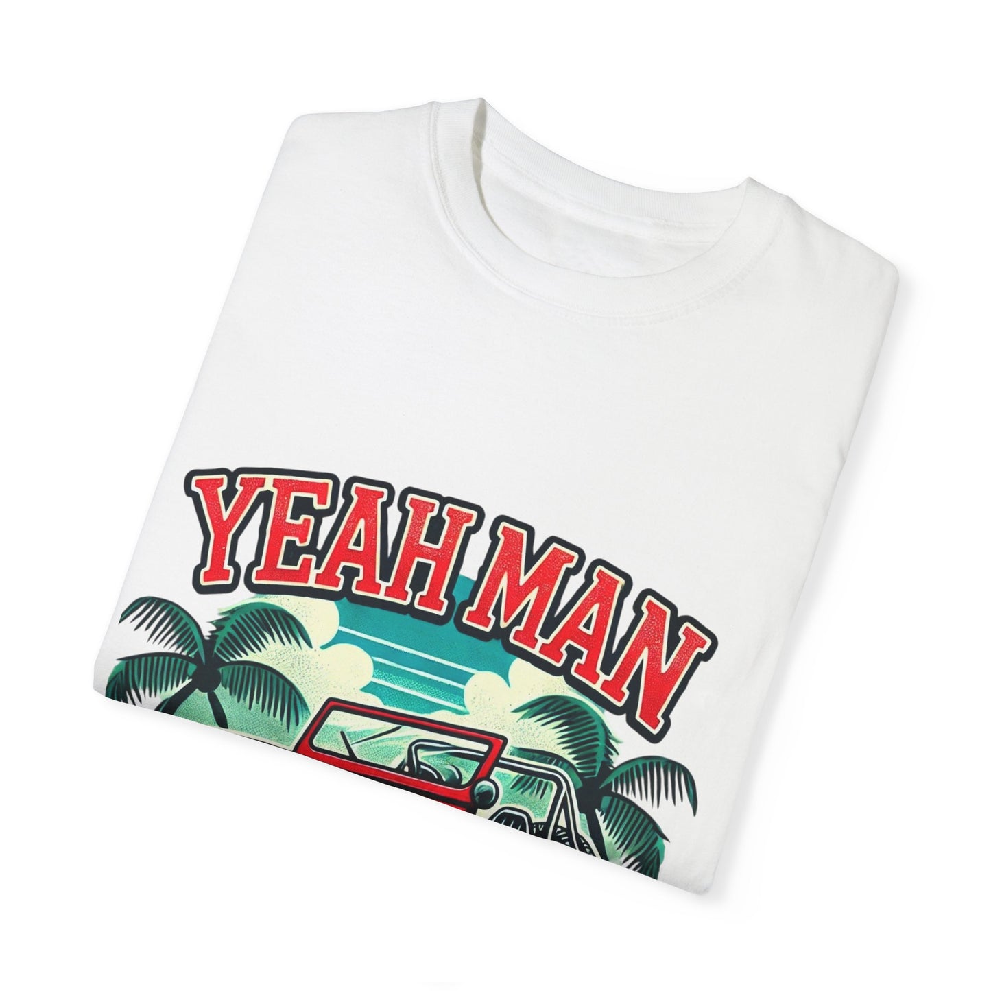 Vintage Jeep Yeah Man Unisex Garment-Dyed T-shirt