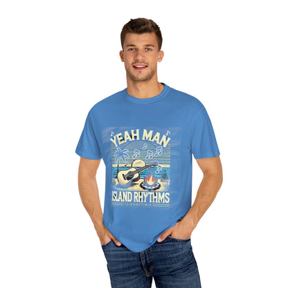 Island Rhythms Unisex Garment-Dyed T-Shirt - Yeah Man Music Vibe