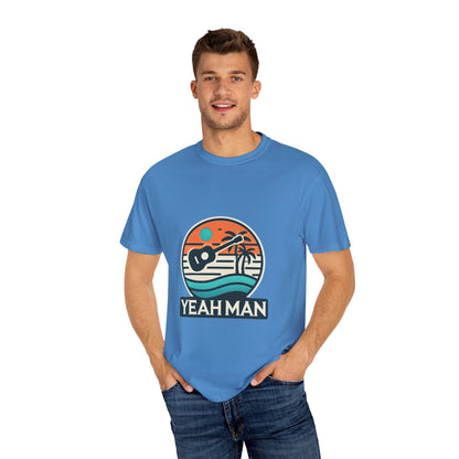 Unisex ‘Yeah Man’ Garment-Dyed T-Shirt - Relaxed Vibe for Beach Lovers