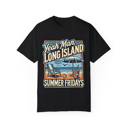 Summer Fridays Unisex Garment-Dyed T-Shirt - Beach Vibes Graphic Tee