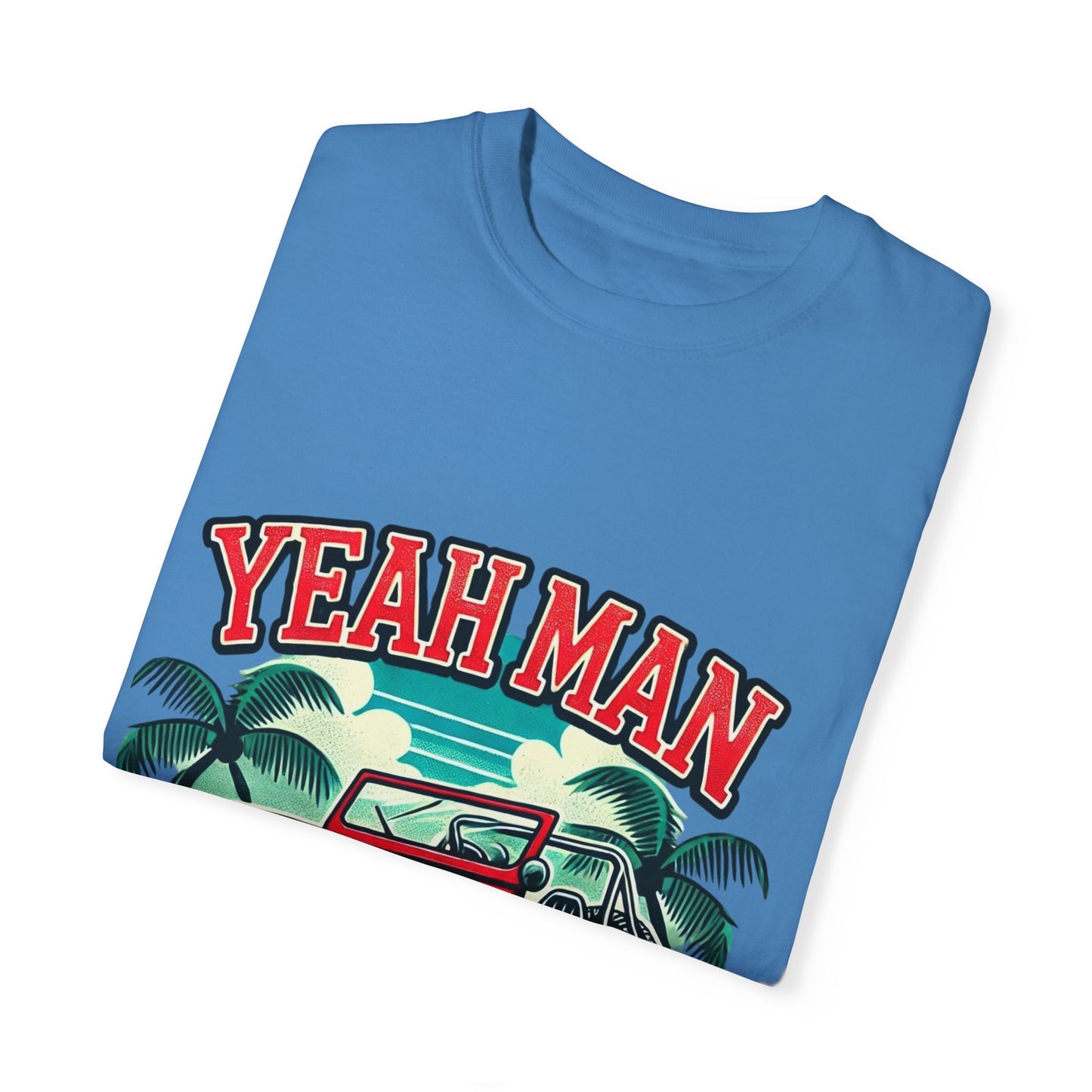 Vintage Jeep Yeah Man Unisex Garment-Dyed T-shirt