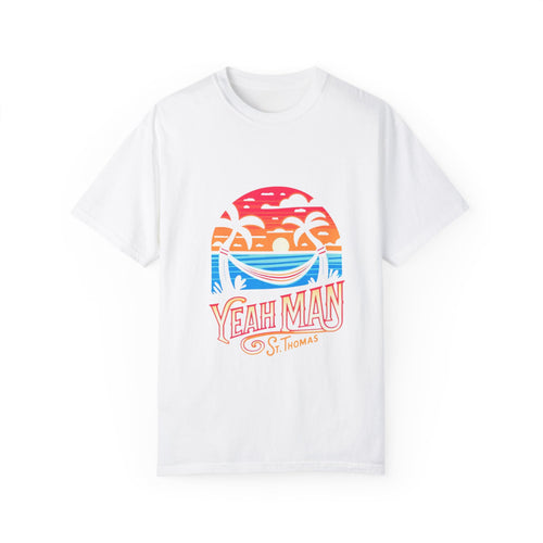 Yeah Man St. Thomas Unisex Garment-Dyed T-Shirt – Tropical Vibe Summer Tee