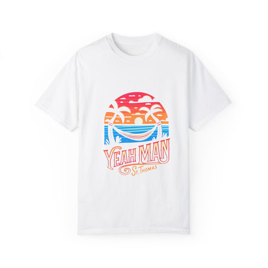 Yeah Man St. Thomas Unisex Garment-Dyed T-Shirt – Tropical Vibe Summer Tee