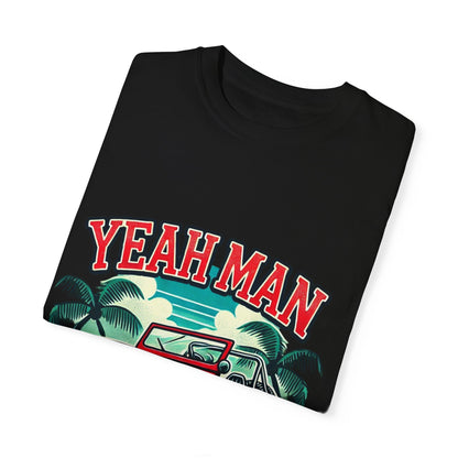 Vintage Jeep Yeah Man Unisex Garment-Dyed T-shirt