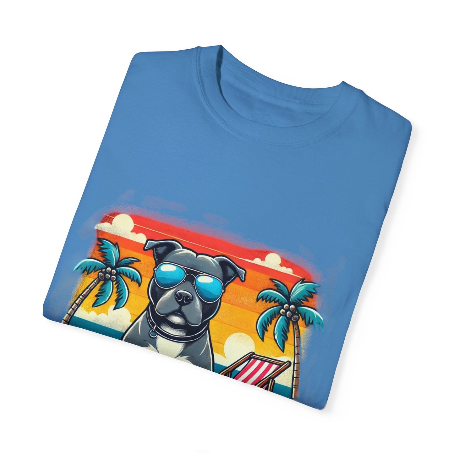 Garment-Dyed Chill Vibes T-Shirt - 'Yeah Man' Dog Design