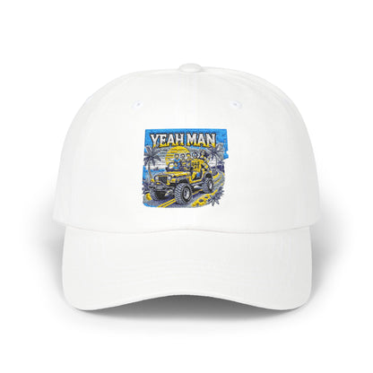 Vintage Jeep Dad Cap - Yeah Man Design for Outdoor Enthusiasts