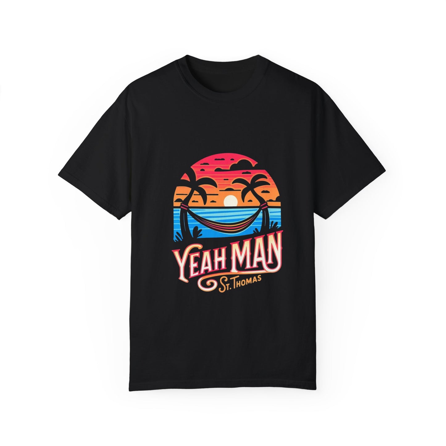 Yeah Man St. Thomas Unisex Garment-Dyed T-Shirt – Tropical Vibe Summer Tee