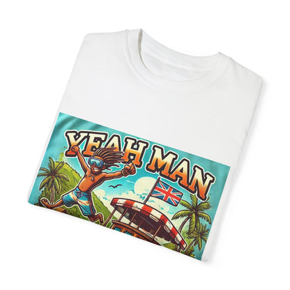 Tropical Vibes Unisex Garment-Dyed T-Shirt - 'Yeah Man' British Virgin Islands