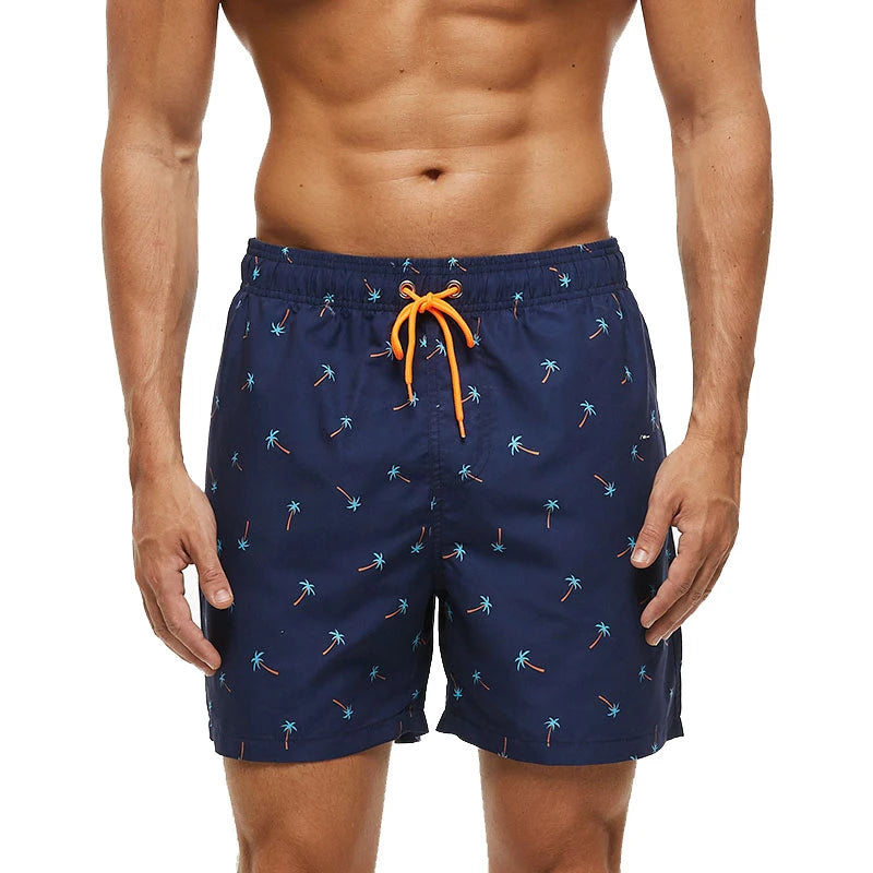 Escatch Brand Summer Mens Shorts Fashion Polyester Quick Dry Board Shorts Male Sport Gym Swimsuit Surf Swim Trunks For Man