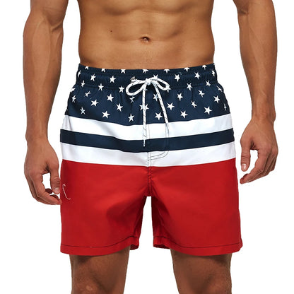 Escatch Brand Summer Mens Shorts Fashion Polyester Quick Dry Board Shorts Male Sport Gym Swimsuit Surf Swim Trunks For Man