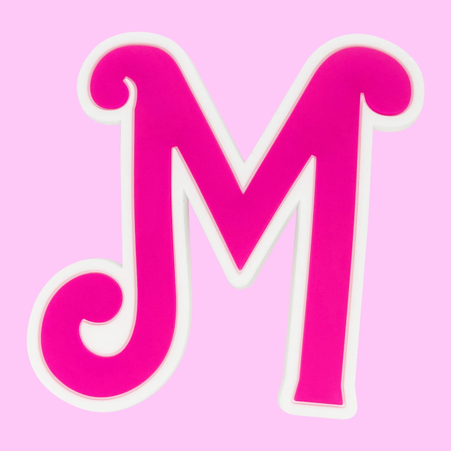 pink big size letters beach bag buckle charms decorations accessories for totes beach bag woman DIY gift travel pendant