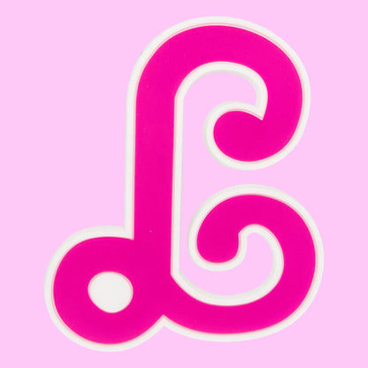 pink big size letters beach bag buckle charms decorations accessories for totes beach bag woman DIY gift travel pendant