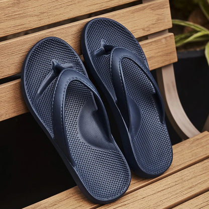 Men's flip-flops Non-slip deodorant summer men's slippers Comfortable flat sandals Casual women's beach shoes Couple Slippers