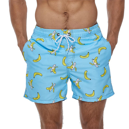 Escatch Brand Summer Mens Shorts Fashion Polyester Quick Dry Board Shorts Male Sport Gym Swimsuit Surf Swim Trunks For Man