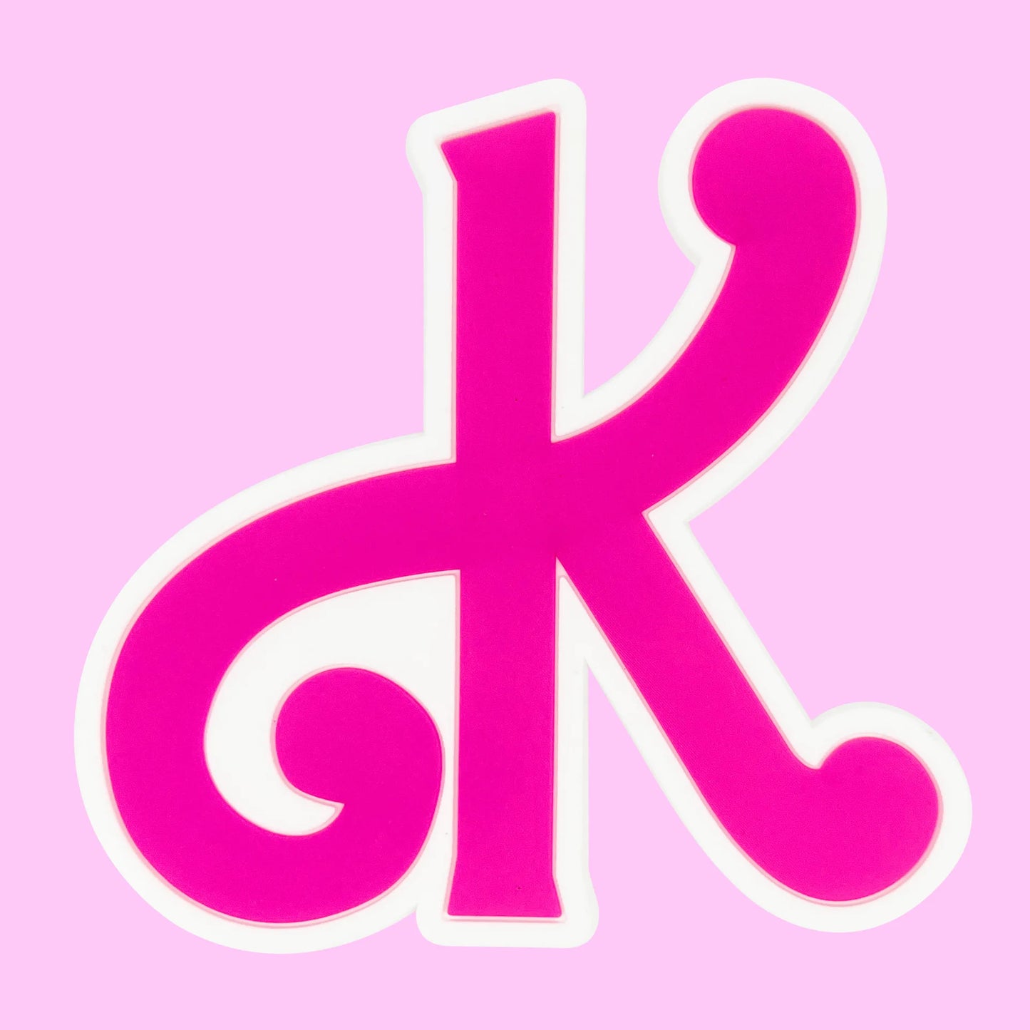 pink big size letters beach bag buckle charms decorations accessories for totes beach bag woman DIY gift travel pendant
