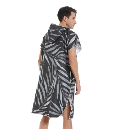Unisex Surf Poncho Microfiber Towels Quick Dry Swim Bathrobe Poncho Hooded Beach Towel Adults Swimming Towel for Surfing Diving