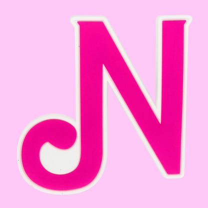 pink big size letters beach bag buckle charms decorations accessories for totes beach bag woman DIY gift travel pendant
