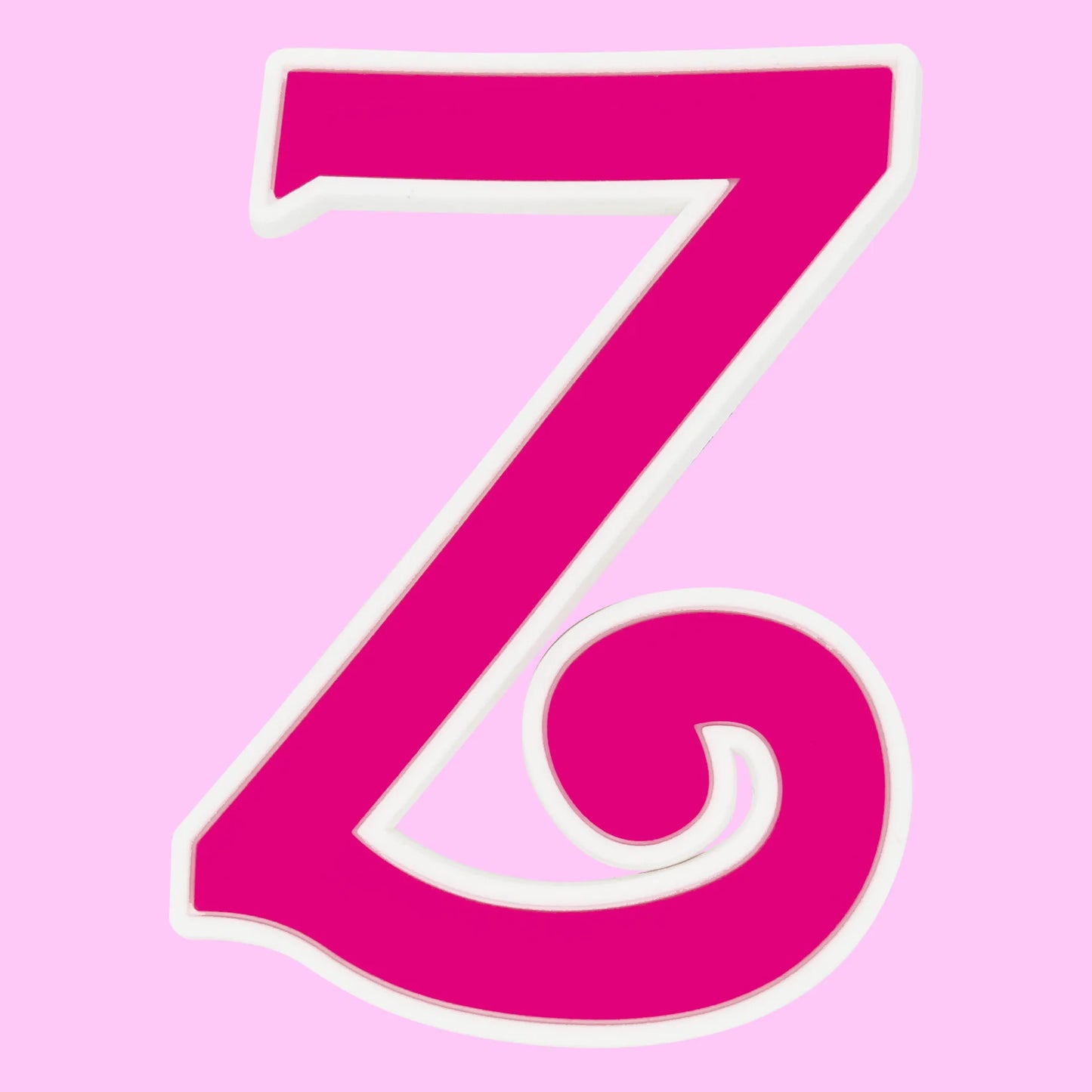 pink big size letters beach bag buckle charms decorations accessories for totes beach bag woman DIY gift travel pendant