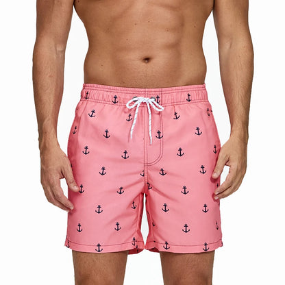 Escatch Brand Summer Mens Shorts Fashion Polyester Quick Dry Board Shorts Male Sport Gym Swimsuit Surf Swim Trunks For Man