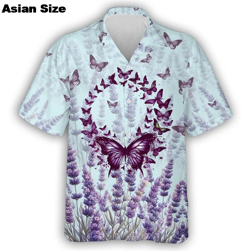 Pride Shirt For LGBTQ Community Rainbow Flag Hawaiian Shirts Short Sleeve Summer Beach Shirts 2025 LGBT Unisex Lapel Blouse Tops